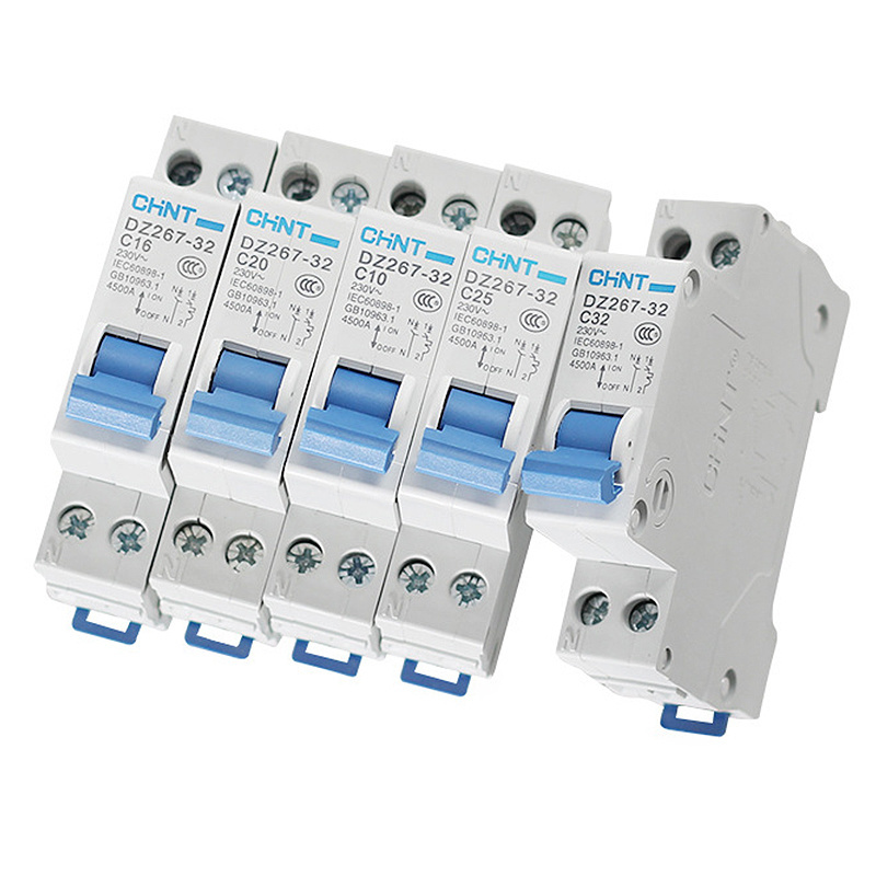 CHINT Distributors sales high quality ac Miniature circuit breaker DZ267-32 1P+N C25 25A CHNT-Original MCB