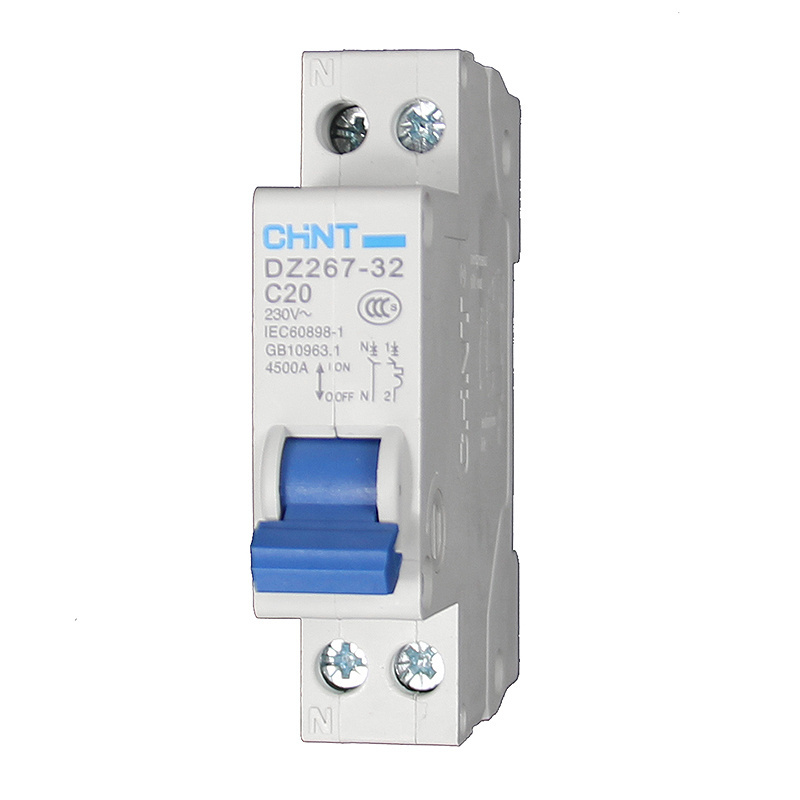 CHINT Distributors sales high quality ac Miniature circuit breaker DZ267-32 1P+N C25 25A CHNT-Original MCB