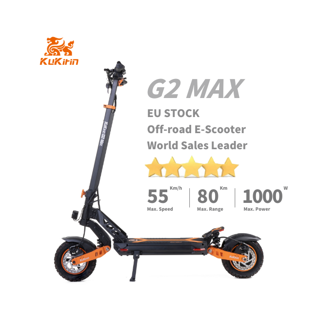 Drop shipping Kukirin G2 max 2023 Powerful China Mobility Eu Warehouse Two Big Wheels fast Electric Scooters