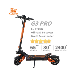 Fast Kukirin G3 Pro Two Wheels Adult Foldable Power Chinese Big Wheel Dual Motor Kukirin G3 Pro 2400W Electric Scooters