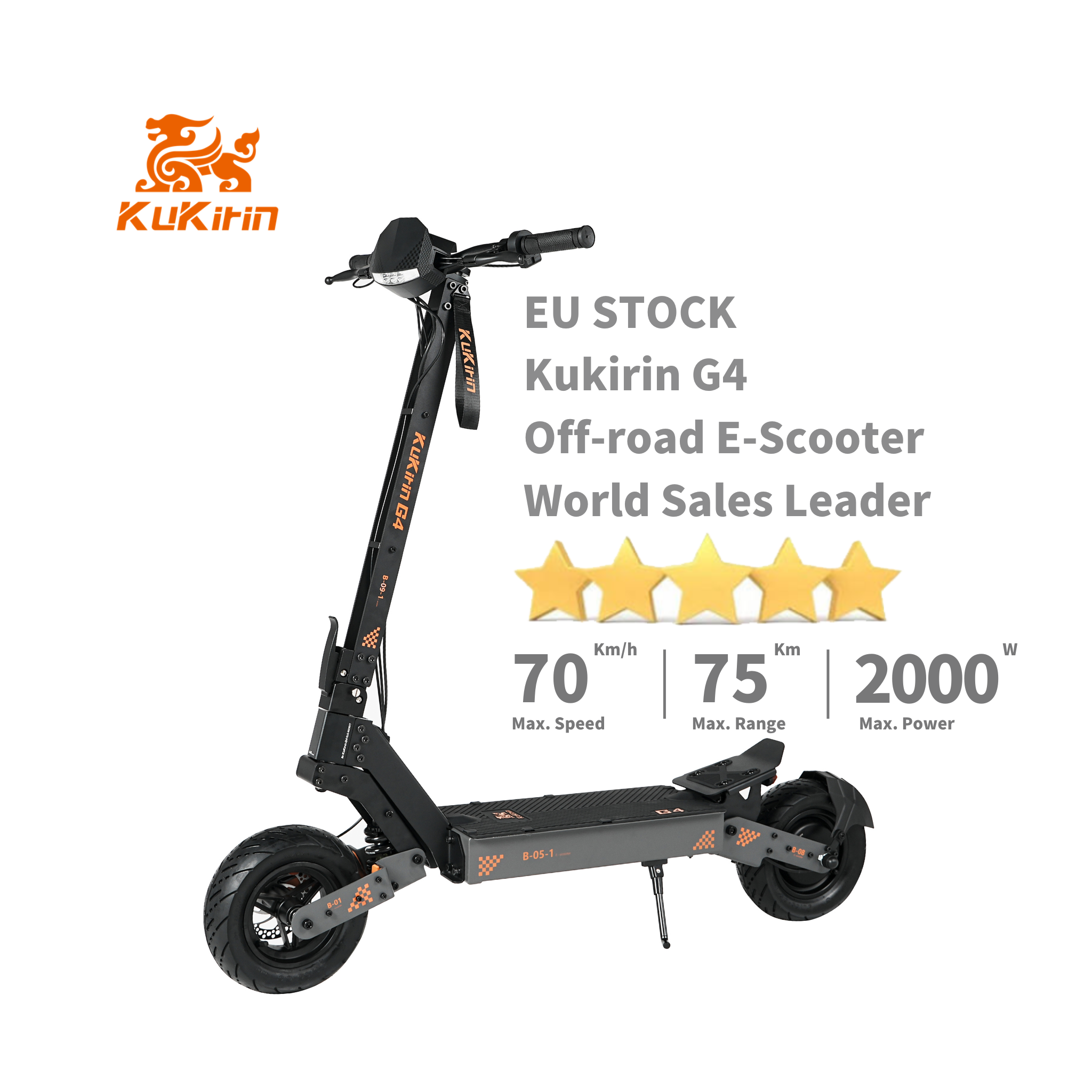 EU instock 2023 NEW KuKirin G4 2000w Motor Scooter Kugoo Kirin G4 Electric Scooter frame