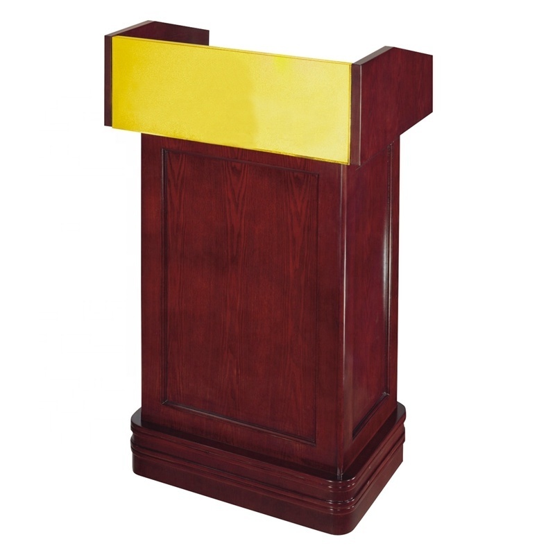 Good Quality Speech Lectern Podium Hotel Wooden Board Design Rostrum