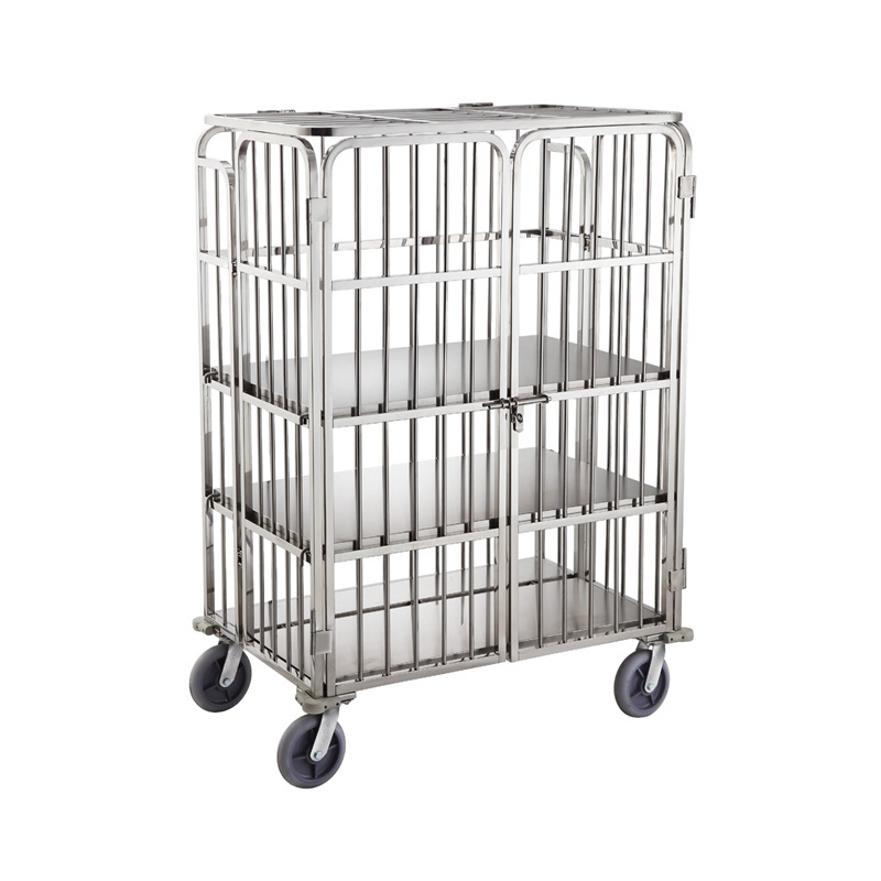 Wholesale Large Capacity Metal Durable Housekeeping Hotel Service Trolley