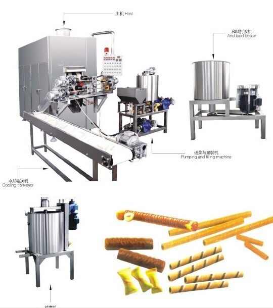 egg roll making machine;wafer roll making machine