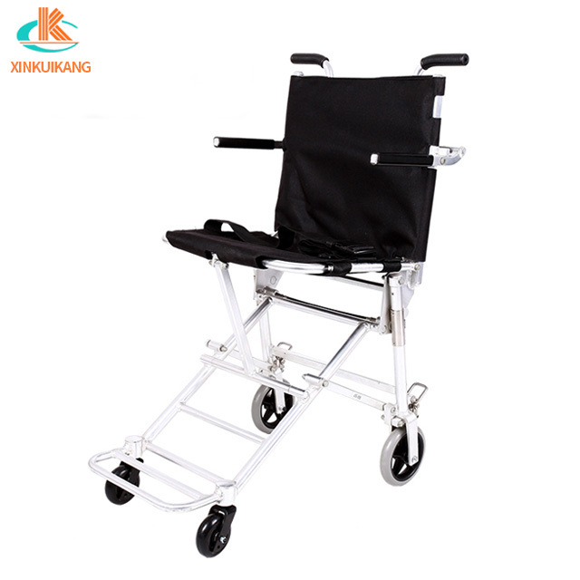 Airport folding mobility aerospace aluminum manual wheelchair