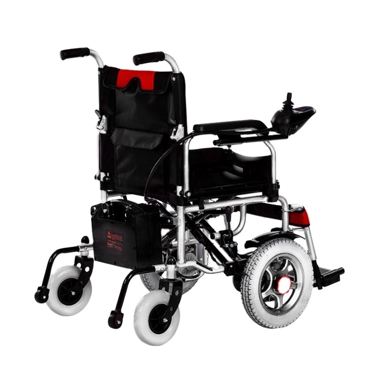 Lightweight folding beach electric wheelchair for disabled people