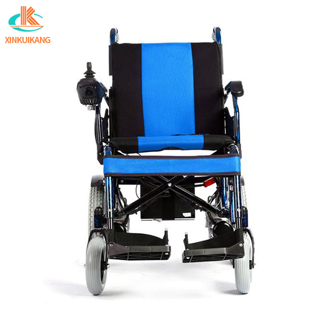 Foldable electric wheelchair ramp for disabled people