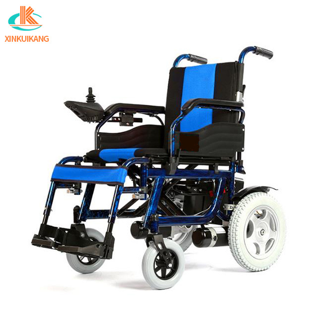 Foldable electric wheelchair ramp for disabled people