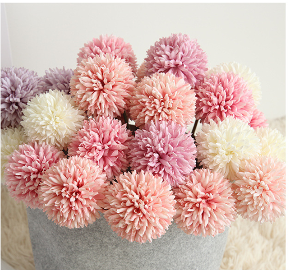 2024 29cm Wholesale Artificial Flower Silk Small Dandelion taraxacum flowers For Home Decor