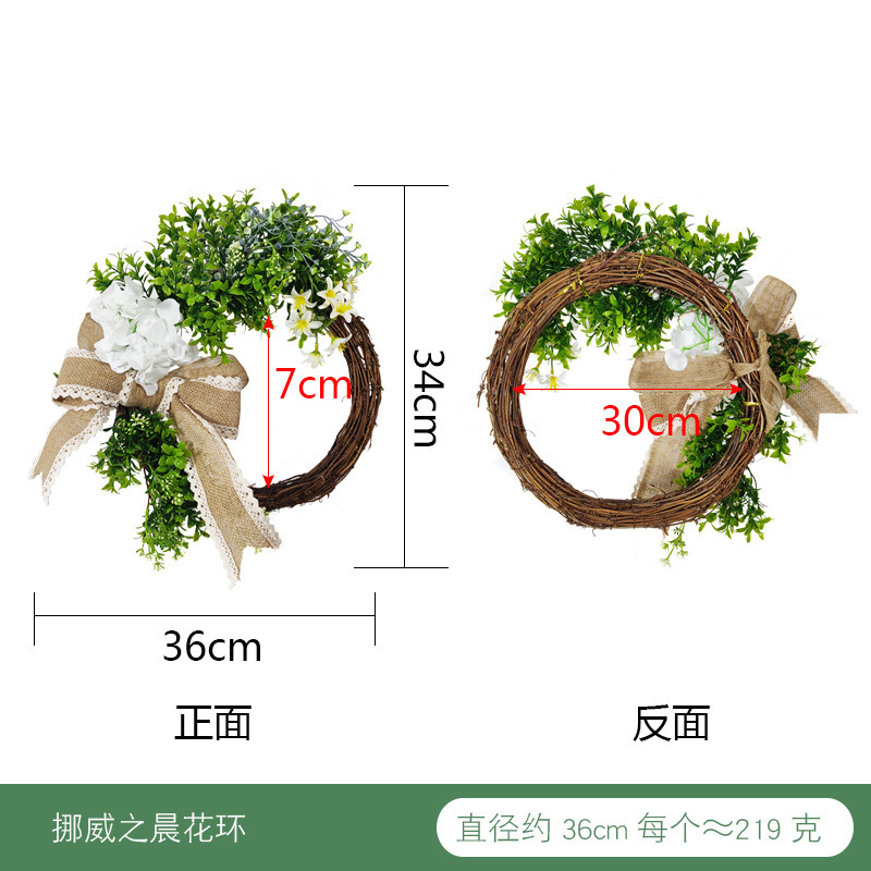 2023 54cm New designer trendy fashion artificial flower wreaths for fall Wall Home DIY Floor Garden Office Wedding Decoration