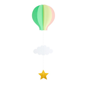 2023 DIY Cloud Raindrop Umbrella Hot Air Balloon Decoration Children's Room Mall Hanging Decorations Paper New Years Props Kuiri