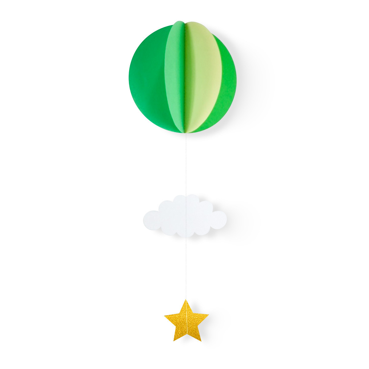 2023 DIY Cloud Raindrop Umbrella Hot Air Balloon Decoration Children's Room Mall Hanging Decorations Paper New Years Props Kuiri