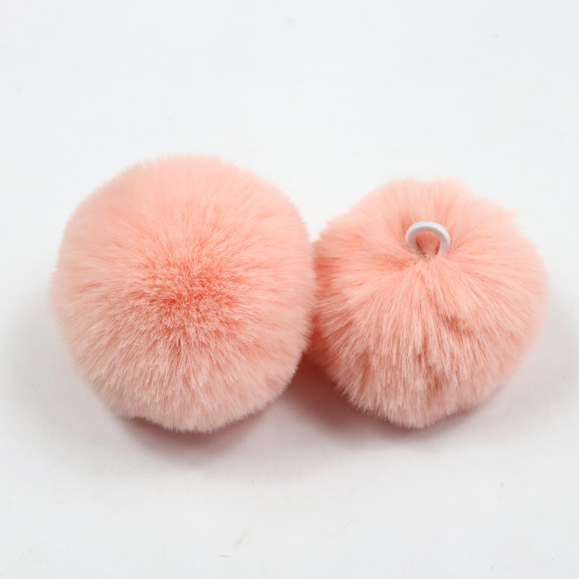 2024 Cheap price  high quality 8cm faux  Fur Pom Pom for diy simulated Christmas snow ball kids toys indoor snowball fights