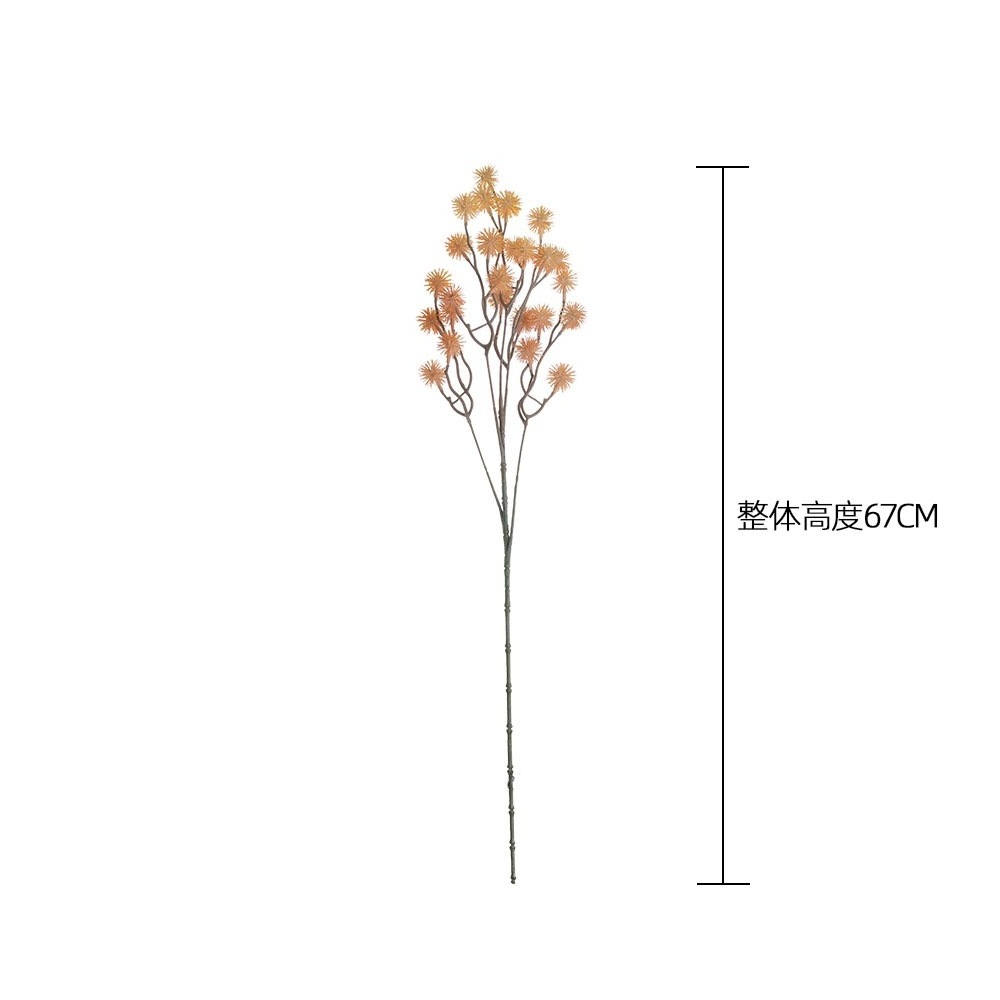 67cm Artificial flowers pink real touch dandelion plants plastic flowers home decoration