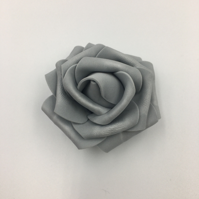 New Custom Color Handmade Valentine Day Wedding Gift Artificial Rose Flower Head DIY Foam Rose Flower Craft