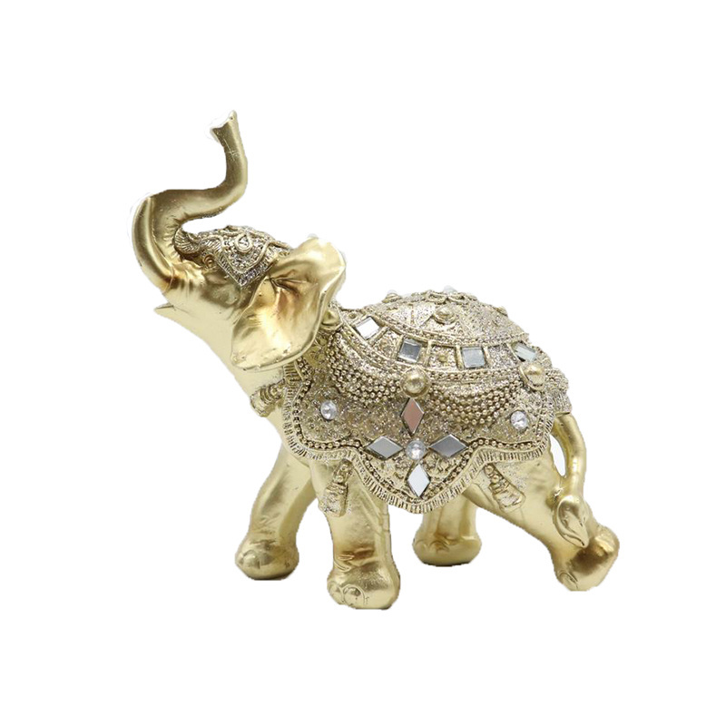 Custom Resin Crafts Elephant Sculpture Animal Ornaments Elephant Statue For Home Decor