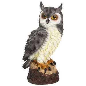 Owl Figurine Bird Scarecrow Owl Bird Deterrents For Yard Garden Statues Decor