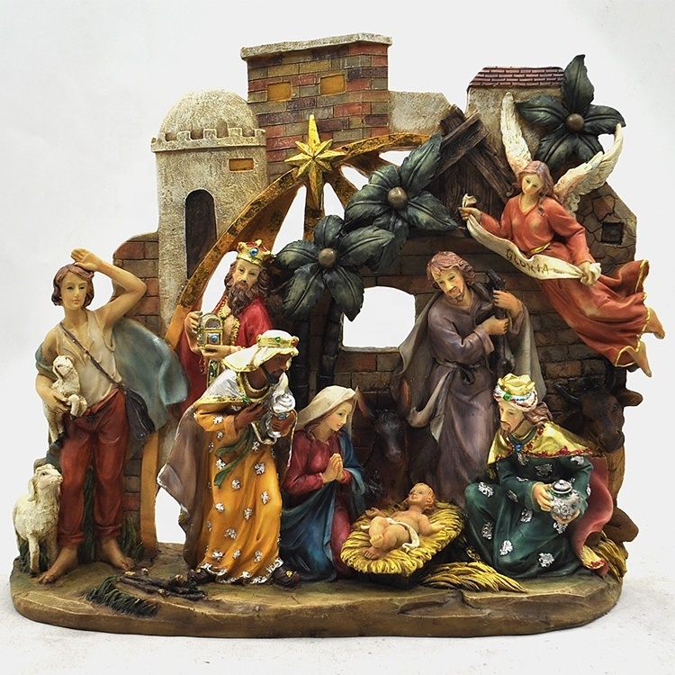 resin religious statues wholesale Nativity Figurine