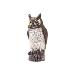 16" Brown Great Horned Owl Scarecrow Garden Statue