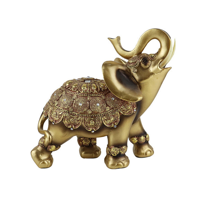 Custom Resin Crafts Elephant Sculpture Animal Ornaments Elephant Statue For Home Decor