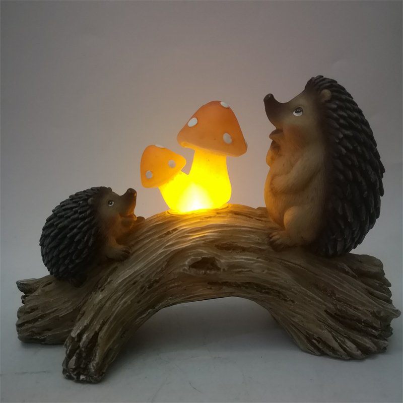 Garden Decorative Animal Statues Cute Figurine Resin Hedgehog Cute Animal Figurines Garden Hedgehog Statue