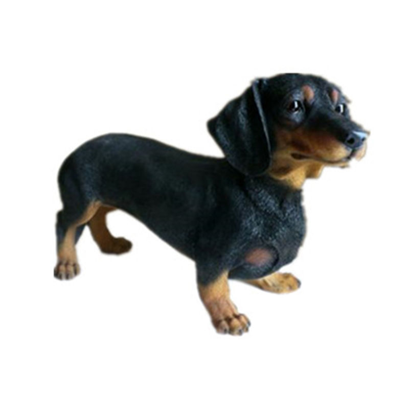 Home Decorative Dachshund Statue Resin Craft Animal Sculpture