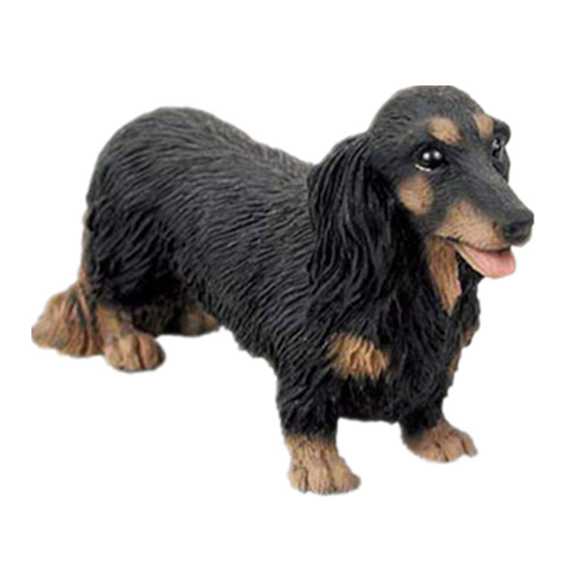 Home Decorative Dachshund Statue Resin Craft Animal Sculpture