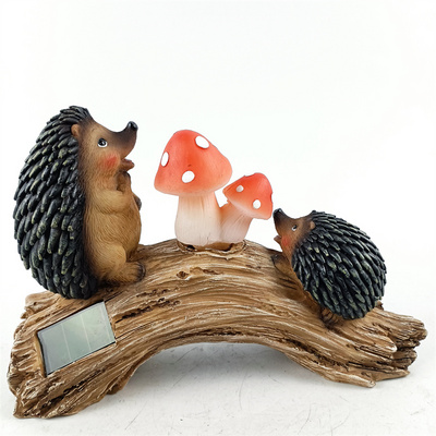 Garden Decorative Animal Statues Cute Figurine Resin Hedgehog Cute Animal Figurines Garden Hedgehog Statue