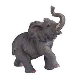 Standing Walking Elephant Figurine With Trunk Up And Down Resin Elephant Statue Animal Sculpture