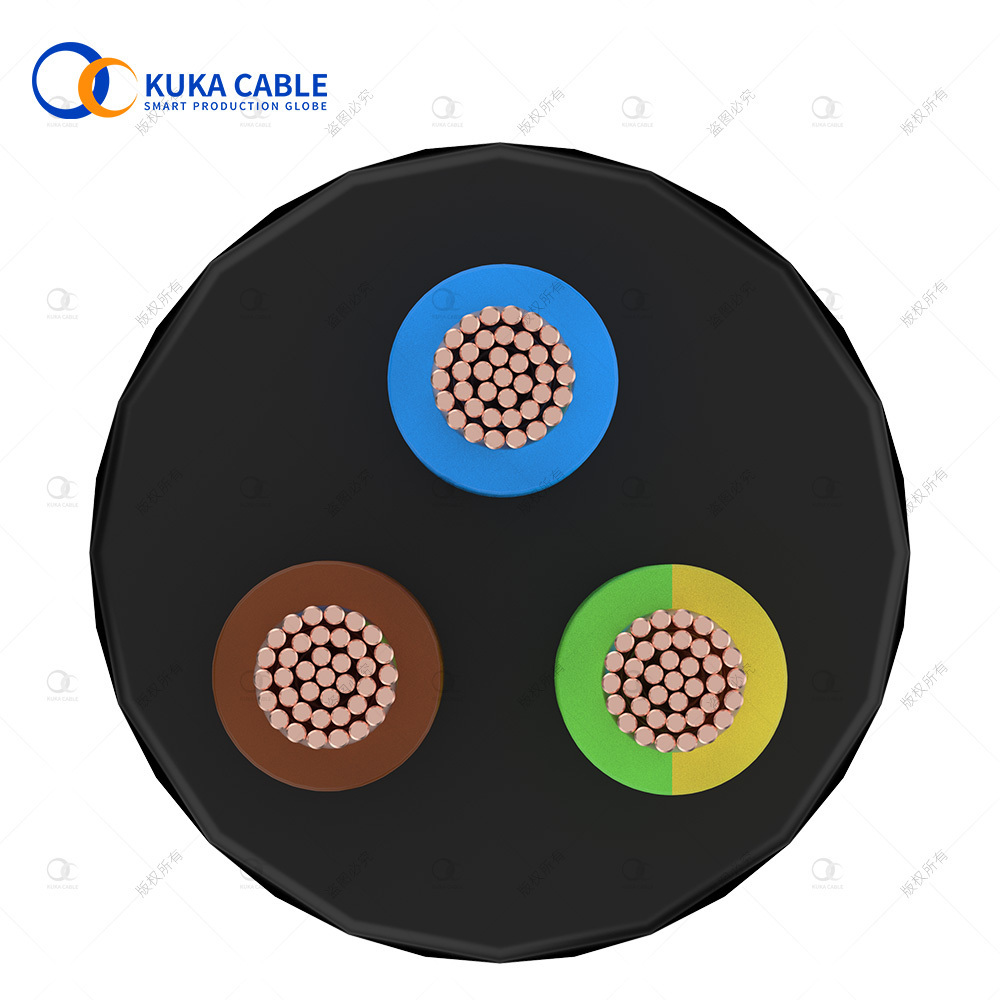 High Quality Electrical Wire Rvv Cable Flexible Cable 3 Core 1.5mm 2.5mm H05vv-f 1.0x3c Royal Cord PVC Copper Insulated Heating