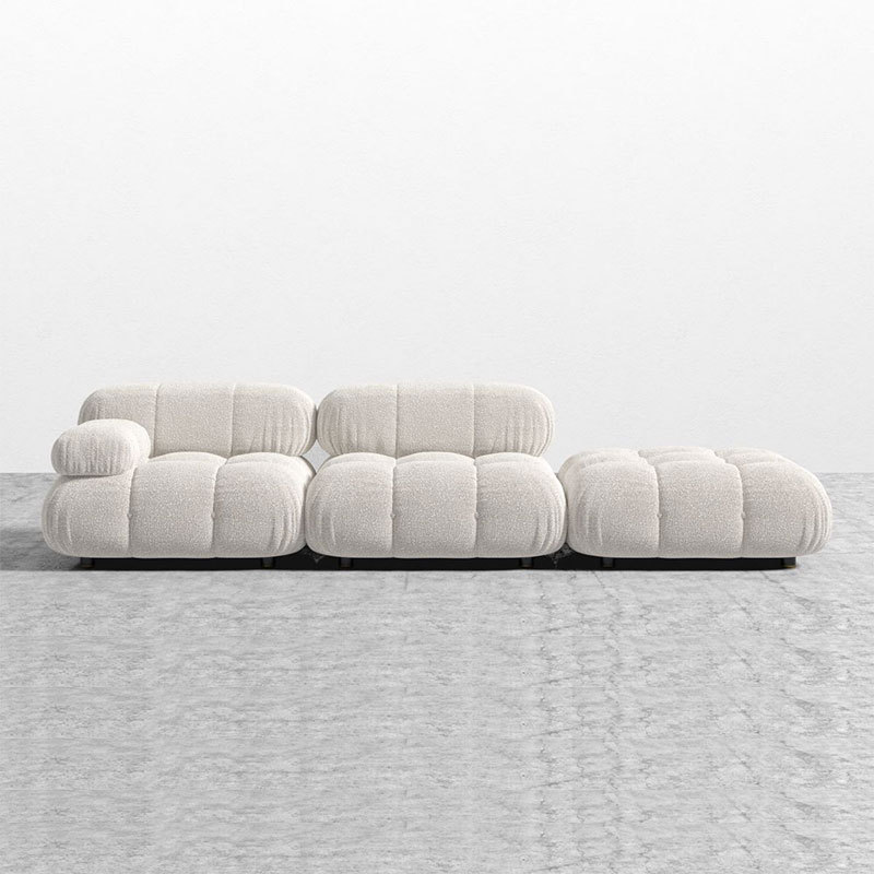 Modern couch super comfortable corner cream sectional armless sofa couch for living room couches