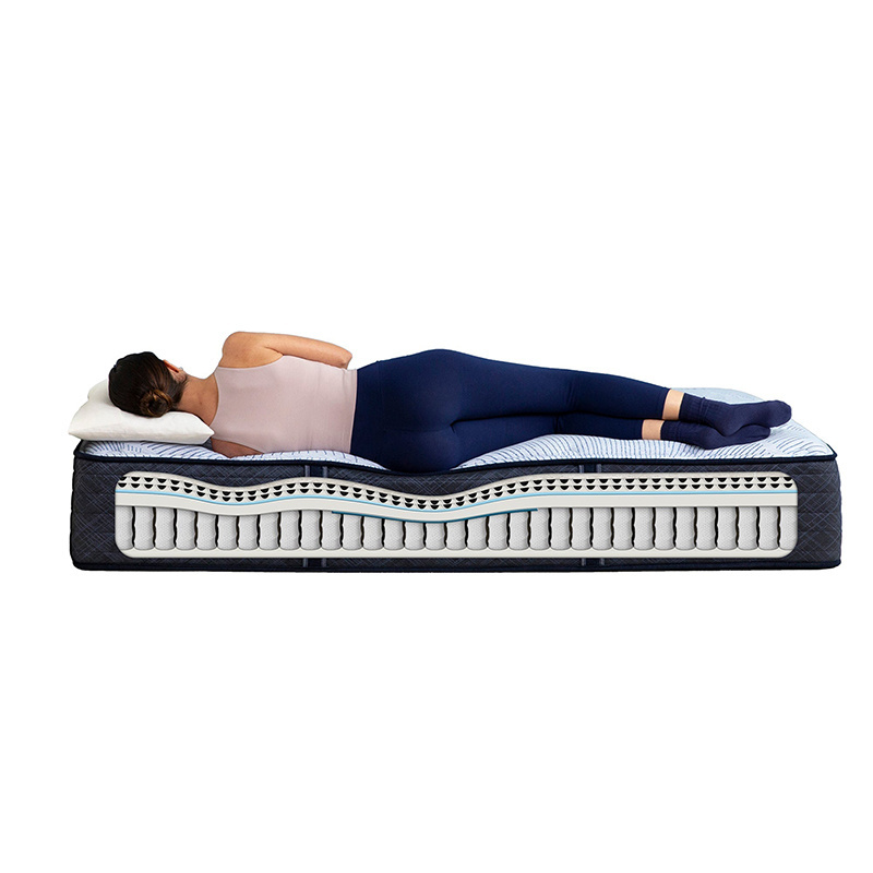 Mattress king queen full size in a box rolled up latex pillow top hybrid single bed twin memory foam mattress