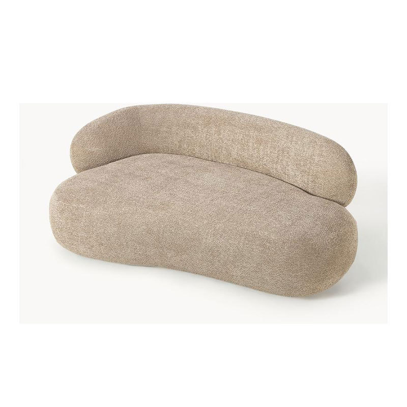 Irregular shaped round sofa cream style sofa