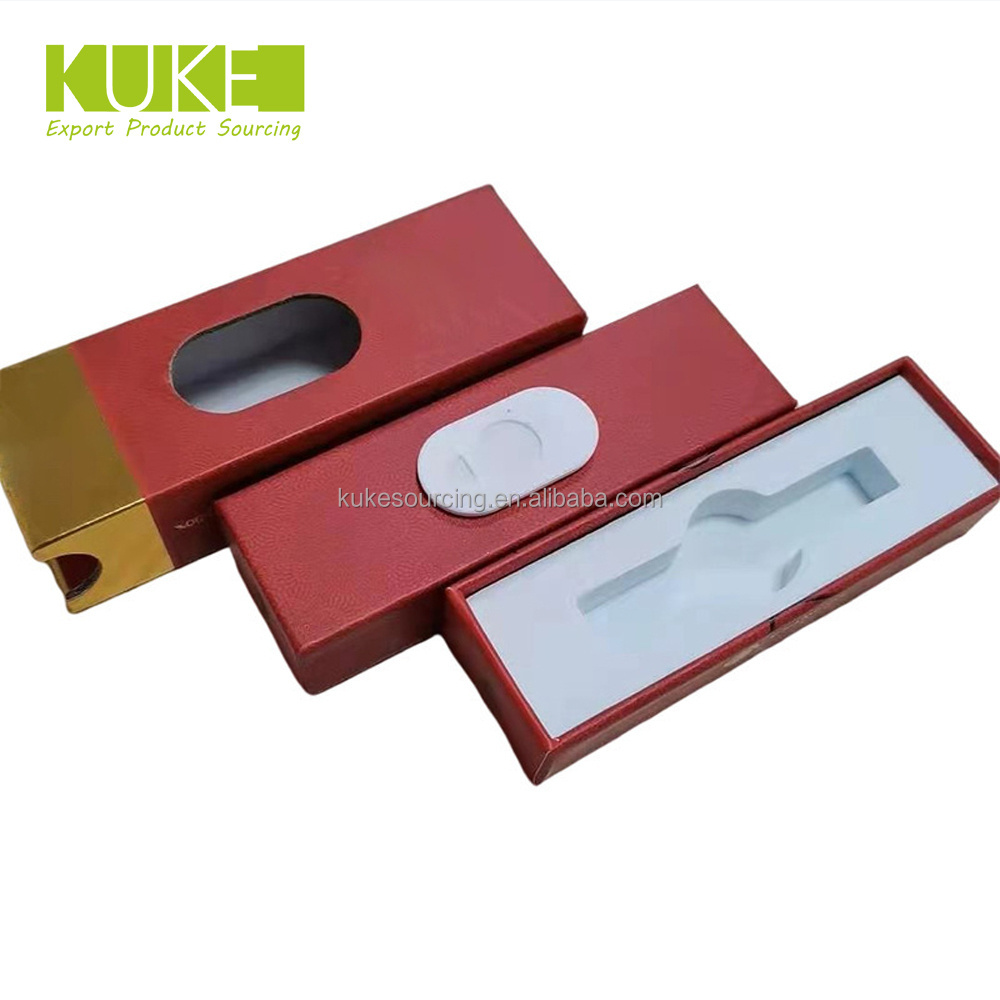 Luxury Custom Logo Sample Cosmetic Packaging Cardboard Slide Drawer Box with Foam Insert  Small Pre Roll Packaging Box