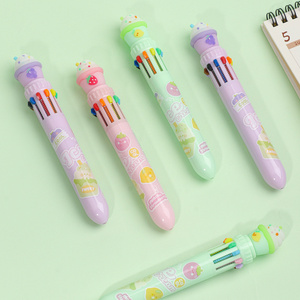 Cute Sundae Ice Cream Styling Ten Colors ballpoint  Pen Pens for Scrapbook, Journals, or Drawing