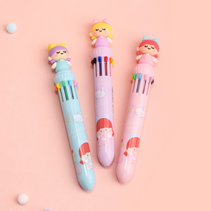 sweet girl Ten Colors ballpoint  Pen Pens for Scrapbook, Journals, or Drawing