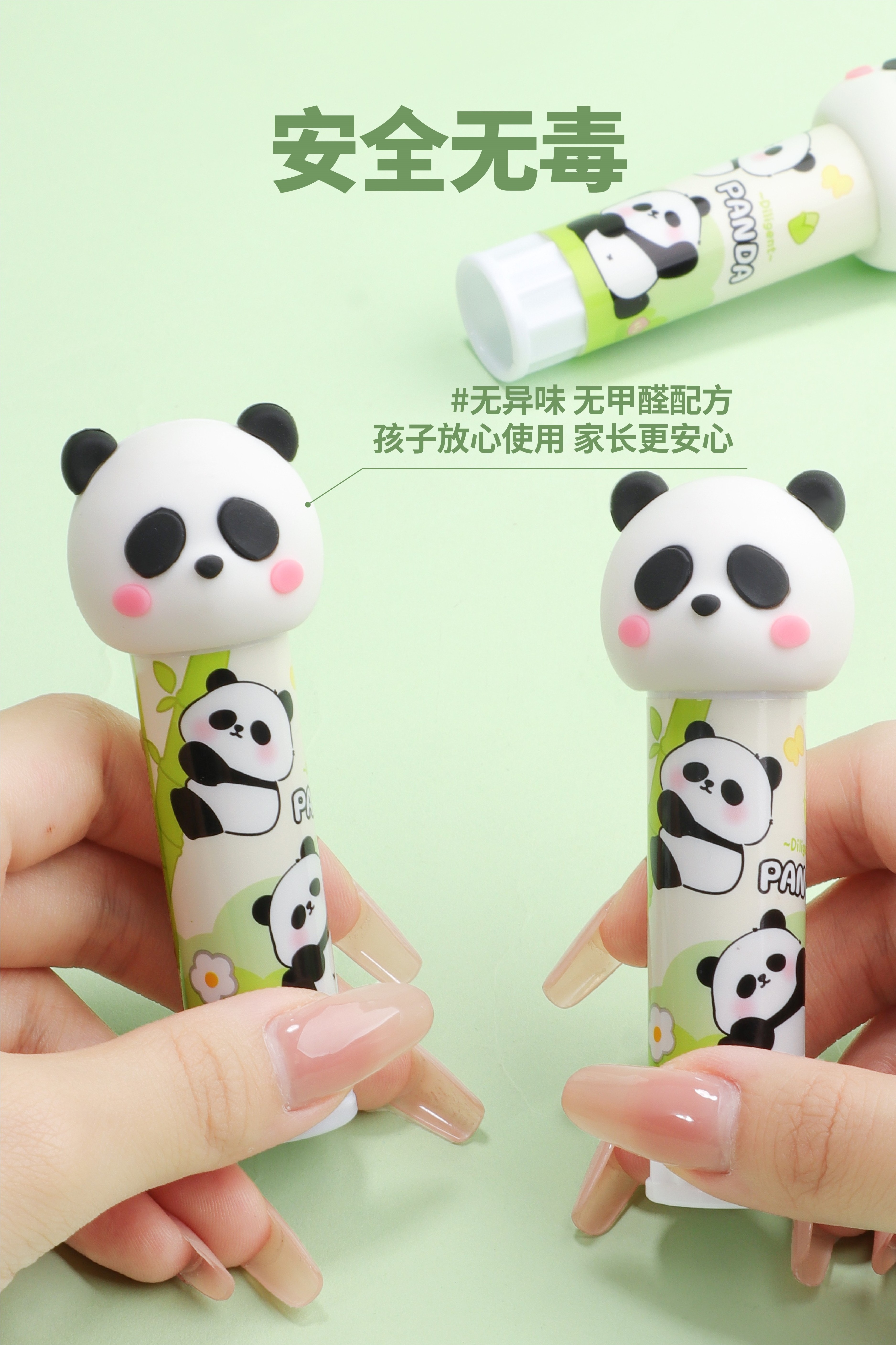 Top manufacturer office stationery useful small size glue stick tube school cute Non-Toxic Panda Glue Stick For Kids