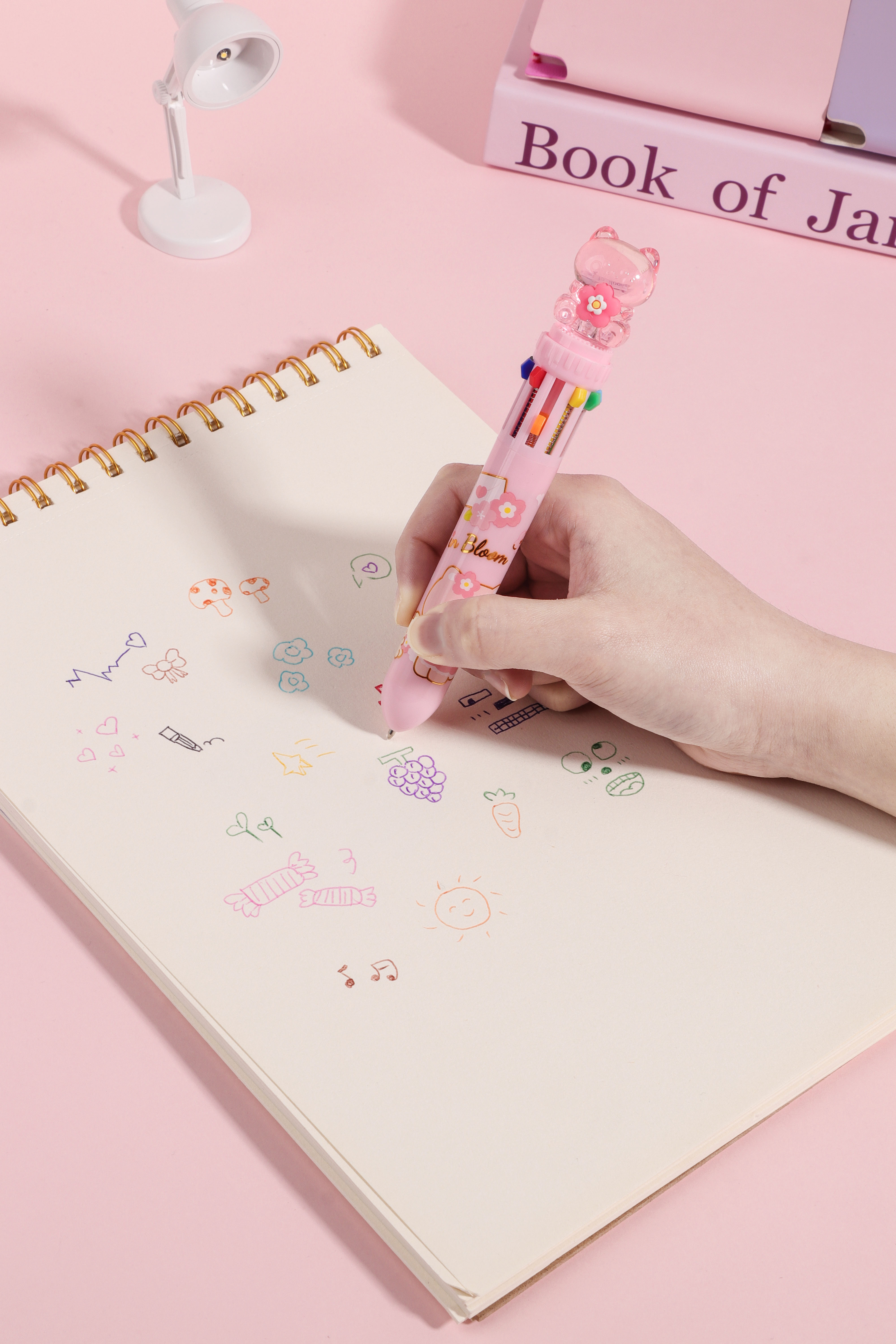 cute cartoon 10 color plush Crystal Sakura's Meow ballpoint pen kawaii pen