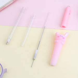 Cute Korean Pink Rabbit Press Mechanical Pencil Kawaii Hundreds of changes KUKI Automatic Pencil