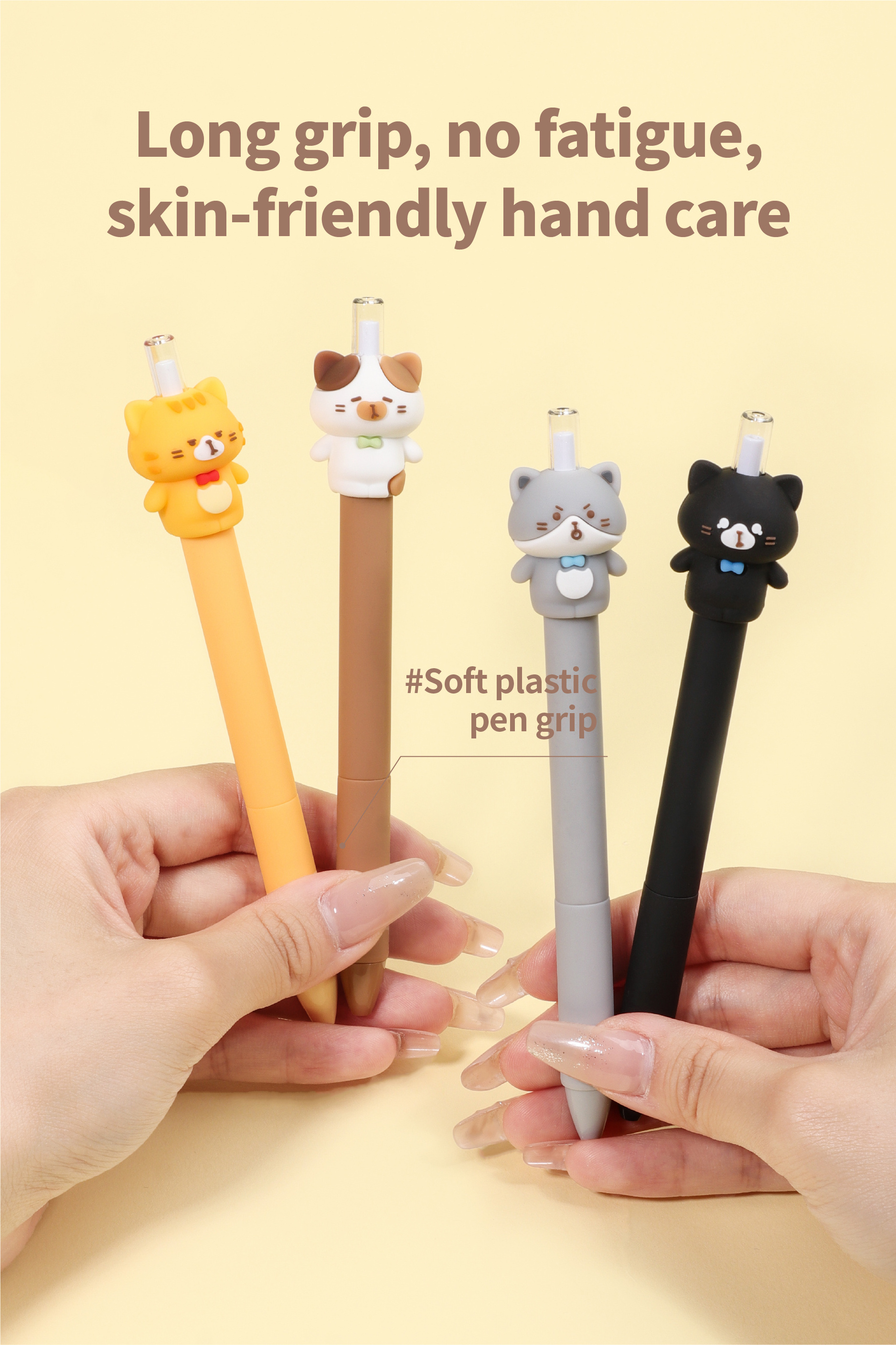 Wholesale High quality Writing Cartoon  can't finish writing pencil student stationery plastic Mechanical Pencil 0.5 mm