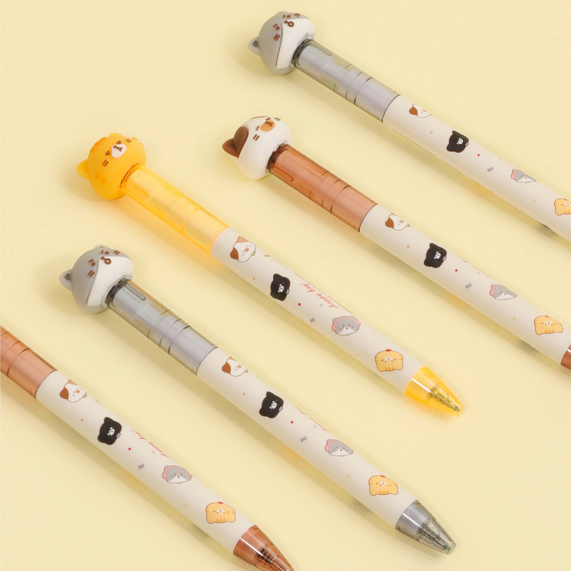 kawaii Cute gel pen cartoon promotional DIY Decompression Pen - Cat Diary  decompression gel pen for students