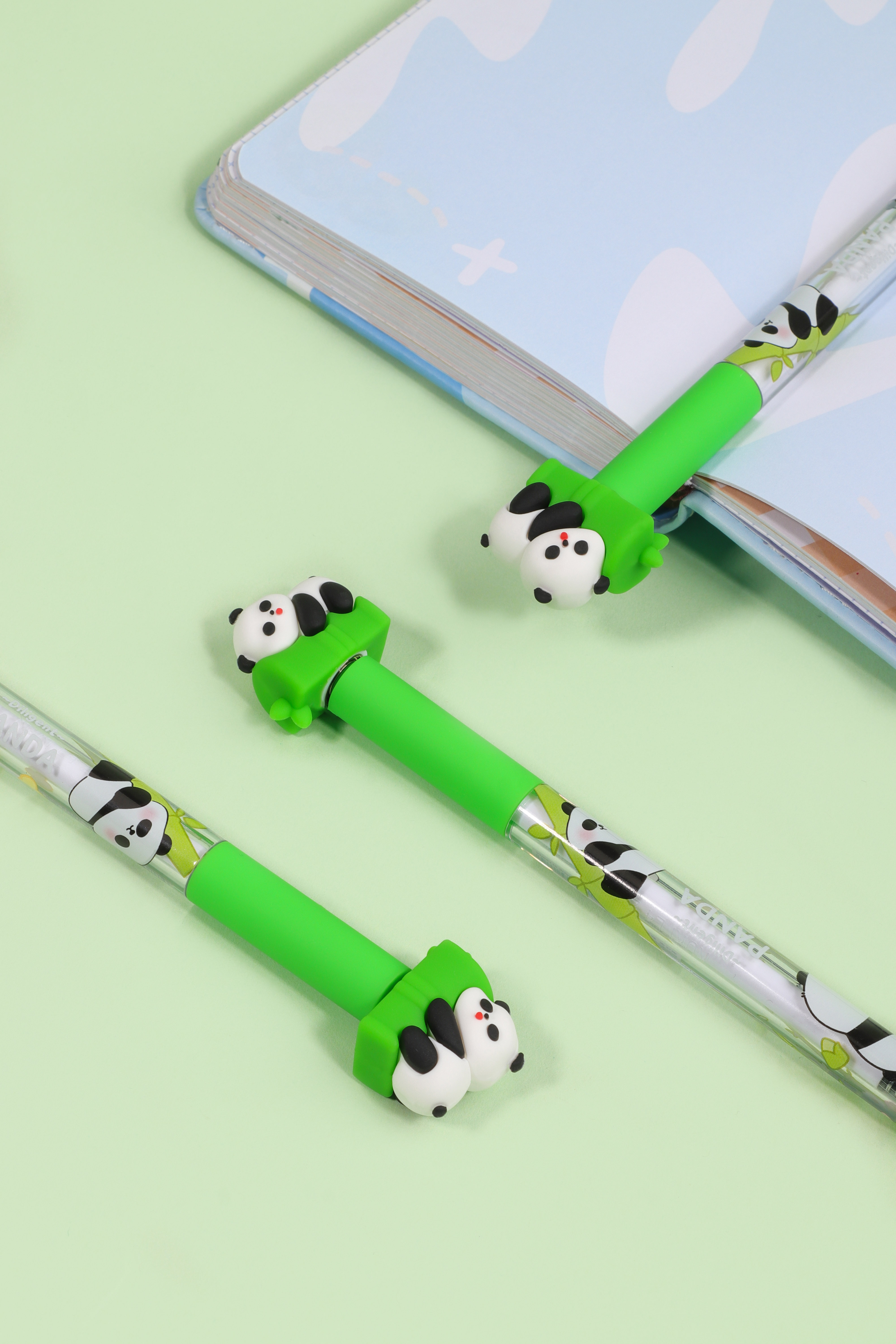 Hot Selling Cute Cartoon Shape Creative  decompression pen Gel Pen  Fancy Gel Pen For Student Cute  Panda Stationery