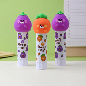 Honey farm solid glue has two shapes: carrot and eggplant, strong glue stick, office supplies and student supplies