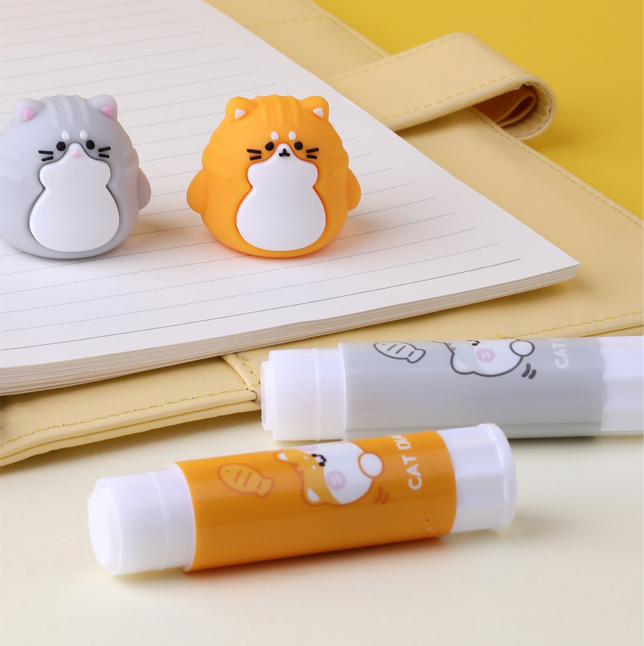 Solid Glue Sticks Cute School Supplies Clear Washable High Viscosity Solid, Cheap Price Animals Design Stick Glue