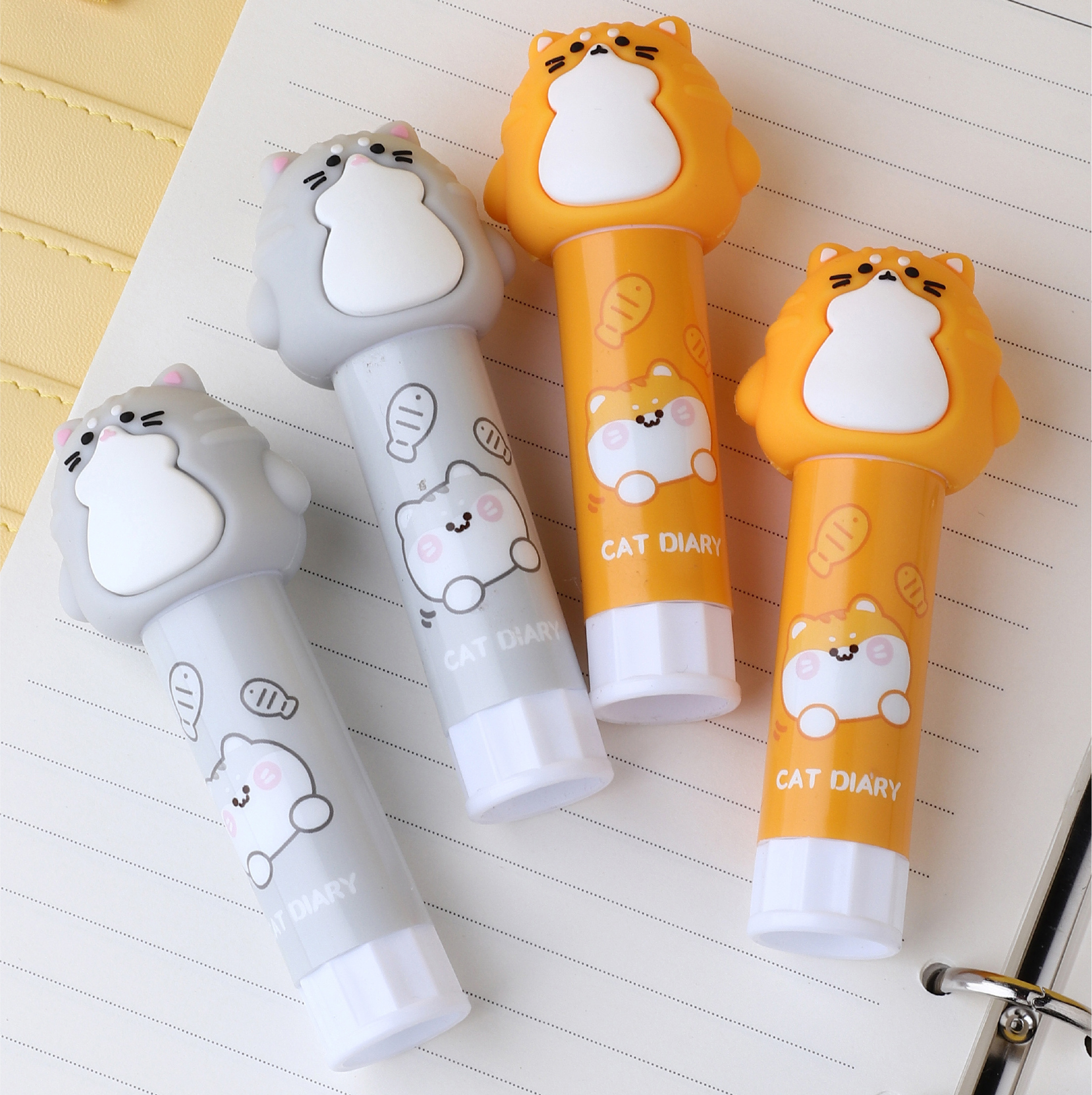 Solid Glue Sticks Cute School Supplies Clear Washable High Viscosity Solid, Cheap Price Animals Design Stick Glue