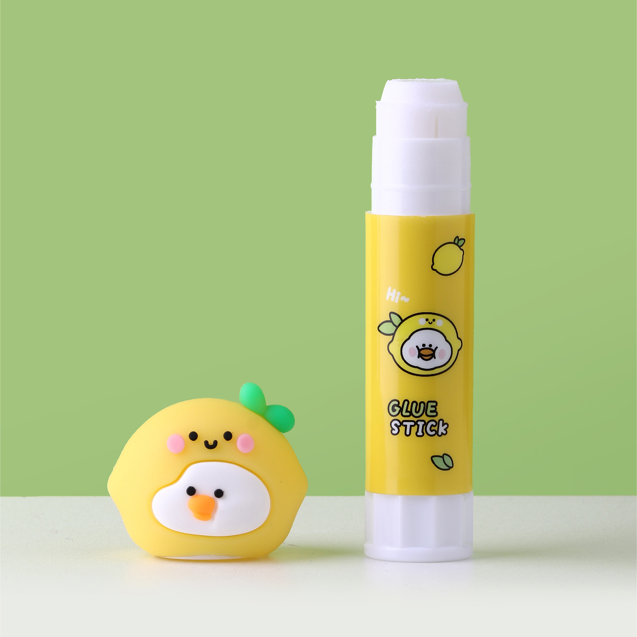 High Quality Non-toxic Pva Pvp Glue Stick School/office Tools 9g White Glue Stick With Cute Fruit Duck For Students