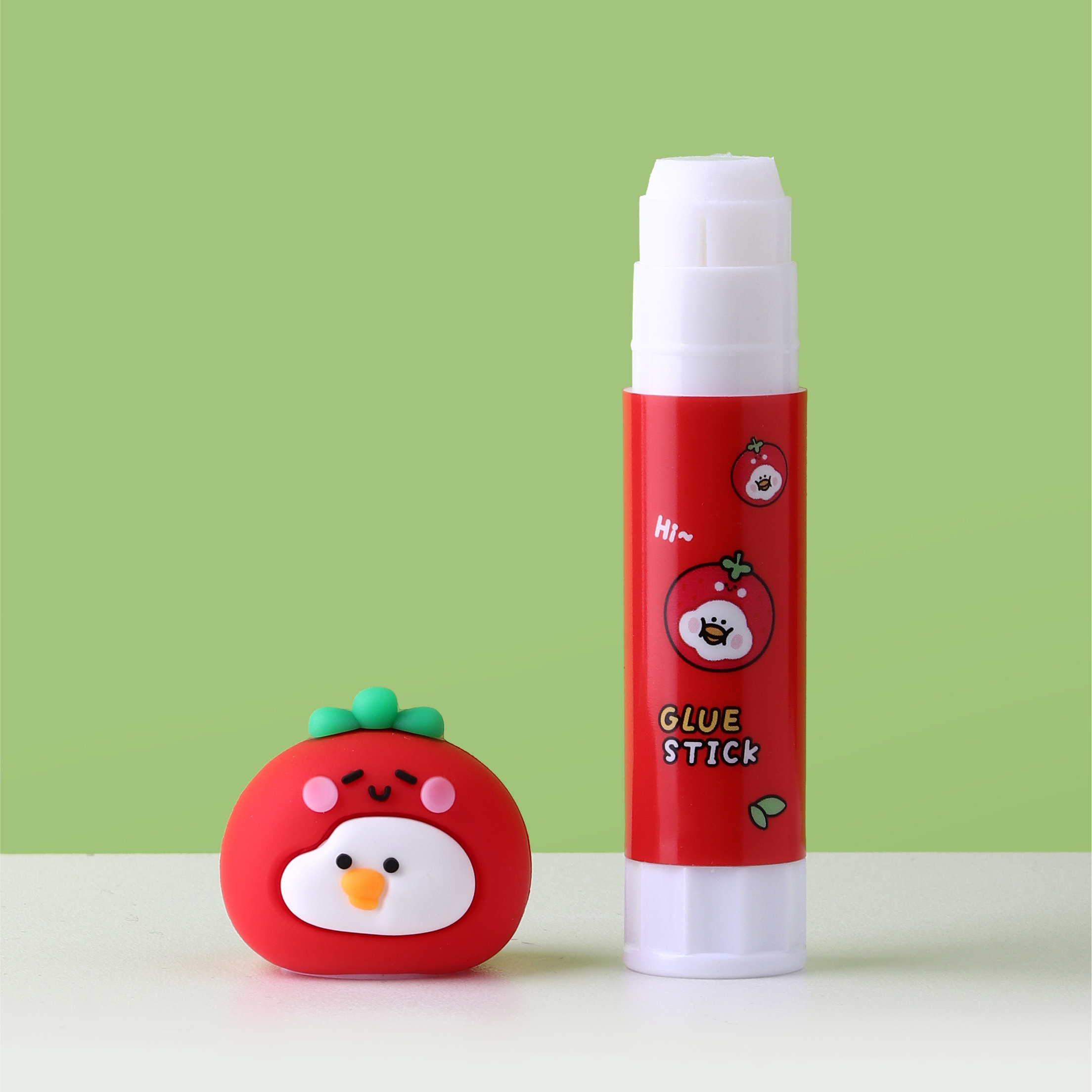 High Quality Non-toxic Pva Pvp Glue Stick School/office Tools 9g White Glue Stick With Cute Fruit Duck For Students