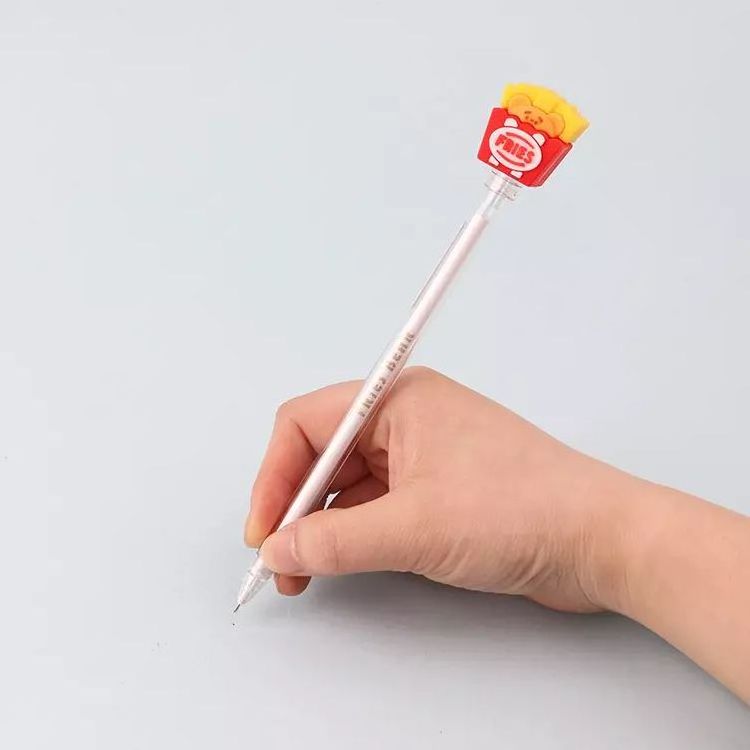 KUKI Pull series bear fast food gel pen foodie student cute student writing pen for kids gift school supplies stationery