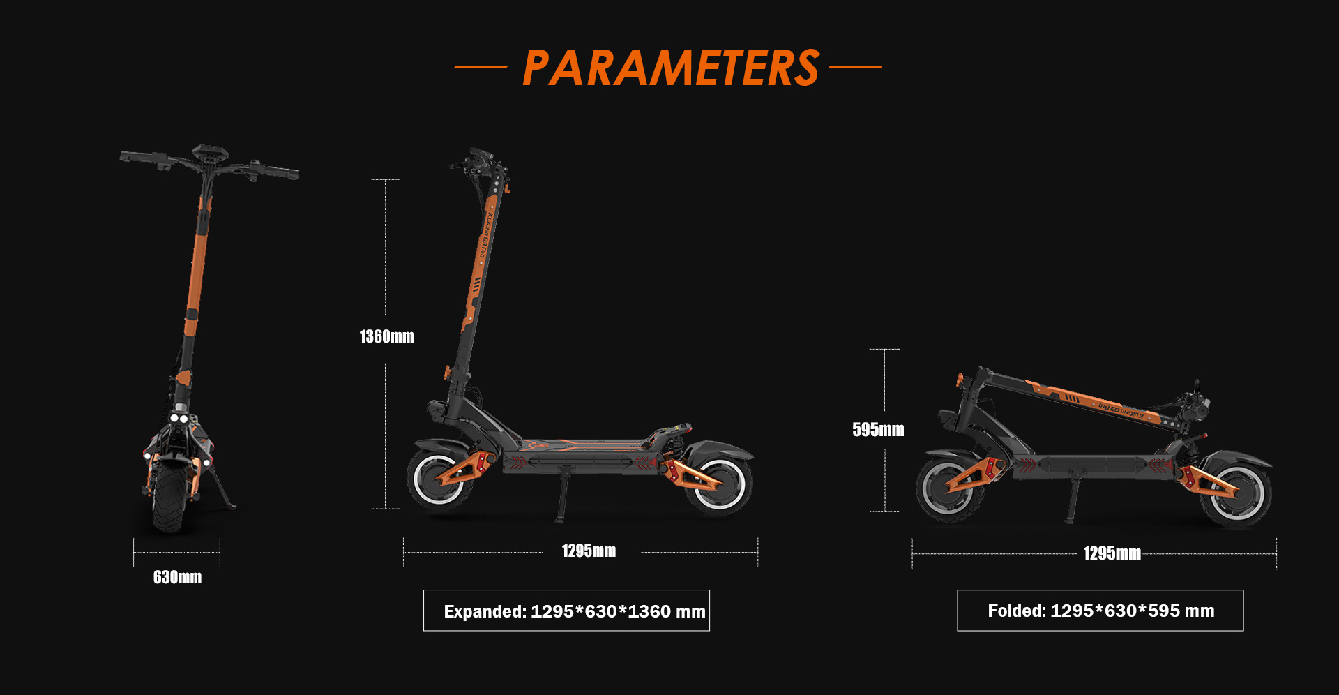 New design portable kukirin g3pro new image full sets tires fender brake motor escooter accessories spare parts kit electr scoot