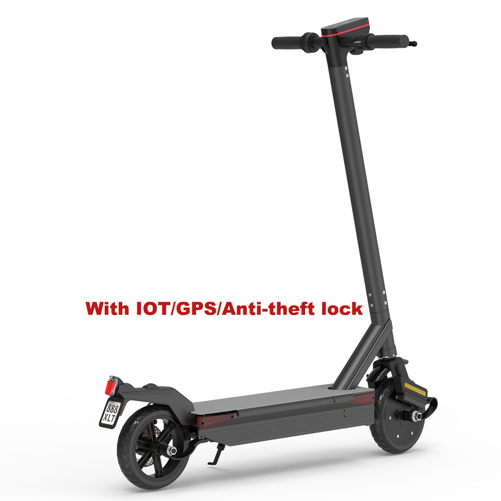 Wholesale Custom 350w 8.5 Inch Wheel GPS Real Time Tracker IOT Rental Business Anti-theft Lock Electric Sharing Scooter